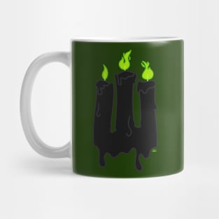 Melting Candles Villain Green (Small) Mug